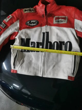 Chaqueta Moto Cuero Marlboro Vintage TALLA XL