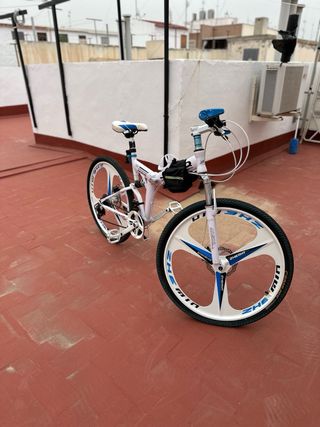 Bicicleta Plegable Blanca