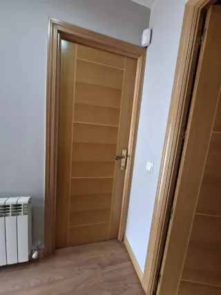 Puertas de armario y entrada de madera