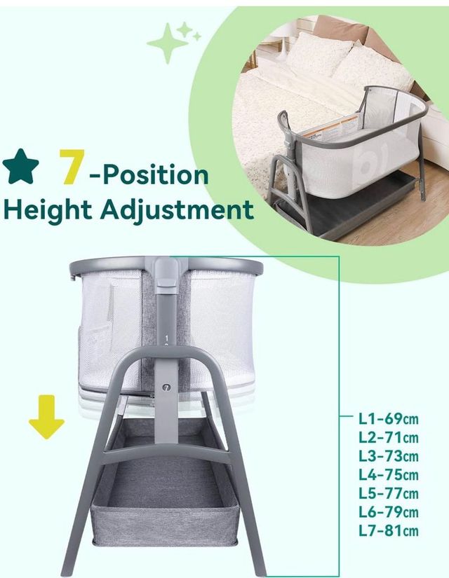 Cuna Moderna reclinable - Nueva a estrenar