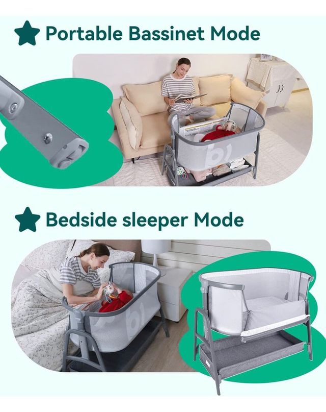 Cuna Moderna reclinable - Nueva a estrenar