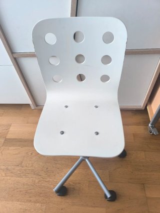Silla de escritorio infantil Ikea blanca