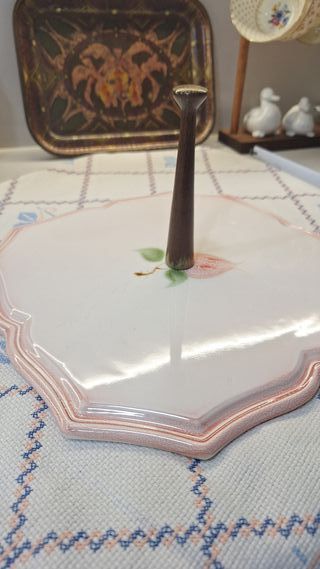 Fuente de porcelana con asa