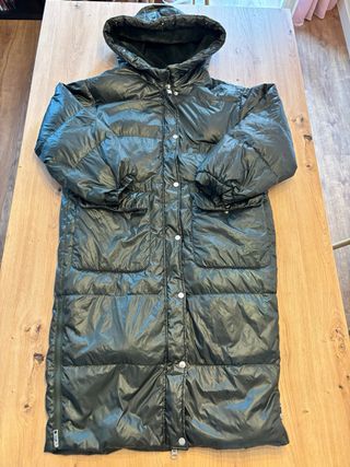 Abrigo Only verde oscuro talla S