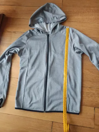 Sudadera fina Uniqlo gris unisex