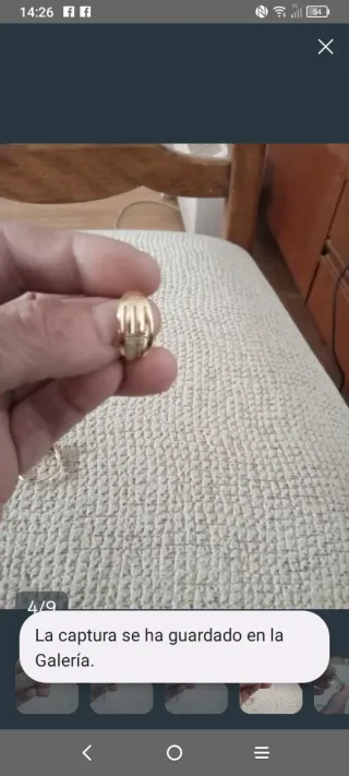 2 Anillos Bañados en Oro 24k Ajustable Mujer