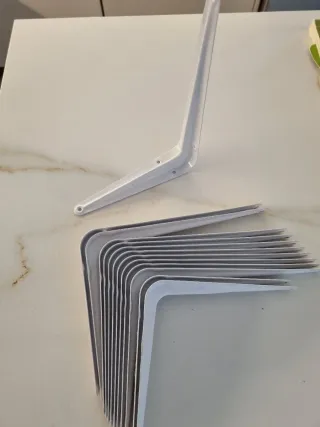 Escuadras Blancas Leroy Merlin (Pack 12)