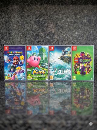 Lote 4 Juegos Nintendo Switch (Zelda, Kirby y más)