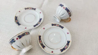 Set 2 tazze Adano gold collection
