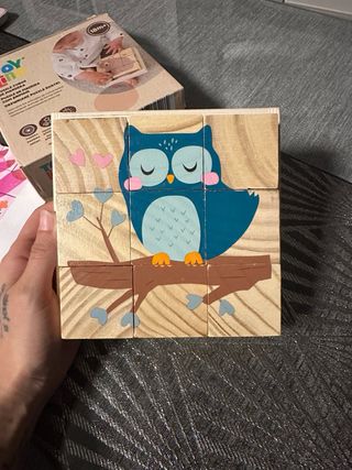 Juego de cubos de madera montessori