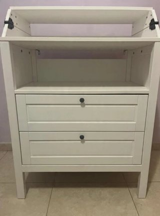 Cómoda cambiador bebé SUNDVIK blanco