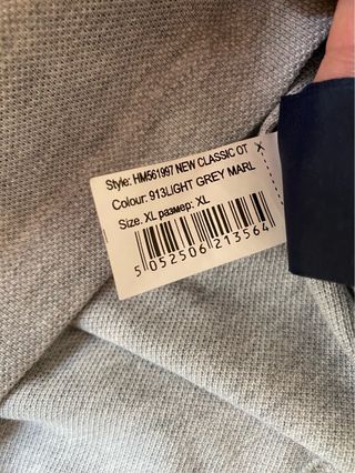 Polo Hackett Gris Talla XL