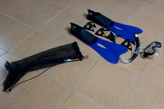 Aletas Tribord y equipo snorkel