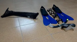 Aletas Tribord y equipo snorkel