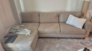 Sofá Vinson modular beige tela