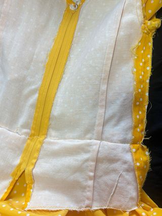 Vestido Flamenca Niña Amarillo Lunares