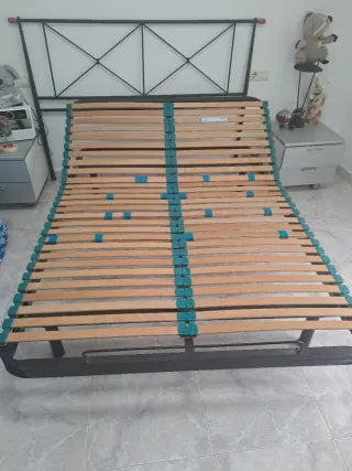 URGE VENDER Somier articulado manual + colchón 1.3