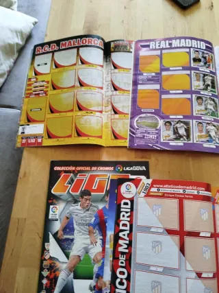 Lote 4 Álbumes Cromos LaLiga BBVA