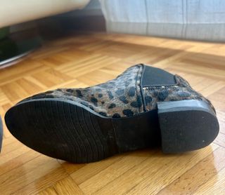 Botines animal print piel mujer T38