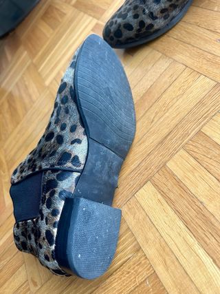 Botines animal print piel mujer T38