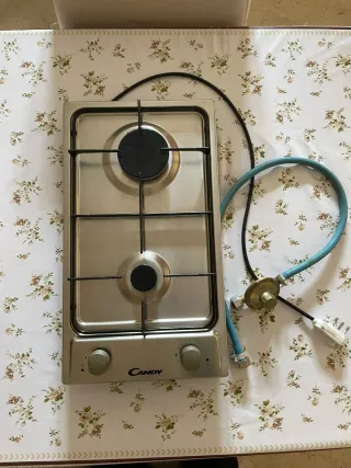 Piano Cottura Candy Domino 2 Fuochi Inox