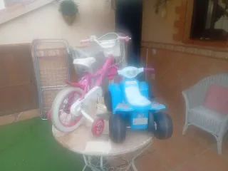 Quad y Bicicleta Batería Niña