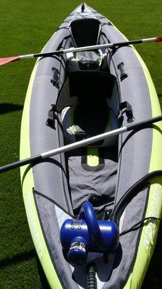 Kayak hinchable 1-2 plazas + accesorios