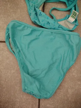 Bikini bambina turchese