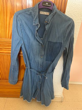 Vestido vaquero con cinturón