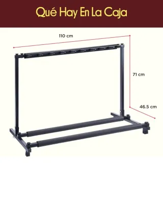Supporto per 9 chitarre e bassi