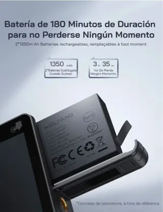 Cámara Deportiva Wolfang GA420 4K 60FPS