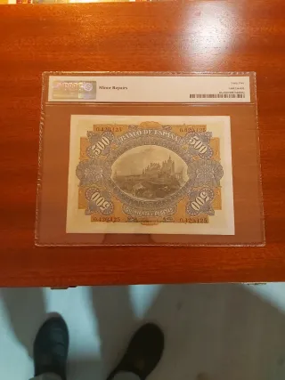Billete 500 Pesetas España 1907 PMG 45