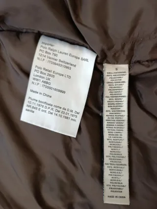 Plumífero Ralph Lauren Polo Jeans Mujer T.S