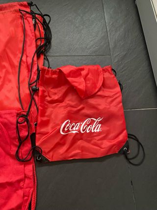 Mochilas Coca-Cola Rojas   10 mochilas de cuerdas