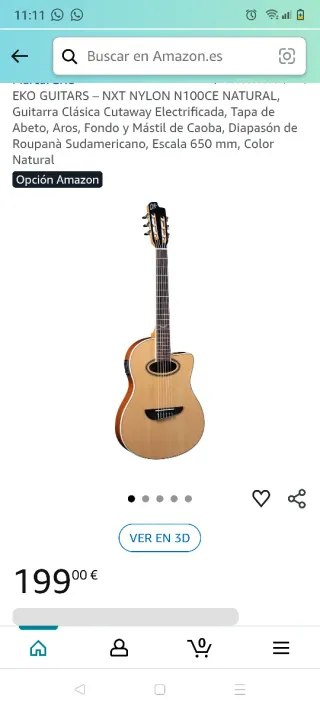 Guitarra Española Amplificada