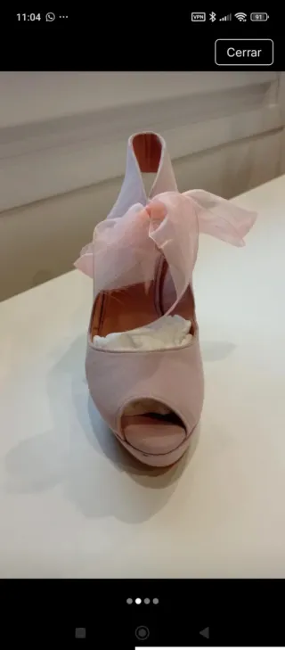 Zapatos de fiesta Fely Campo Beige/Rosa