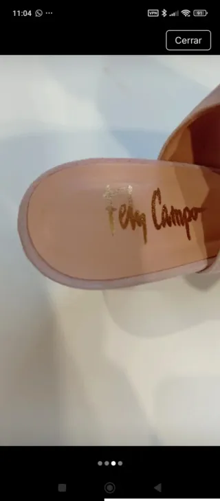 Zapatos de fiesta Fely Campo Beige/Rosa