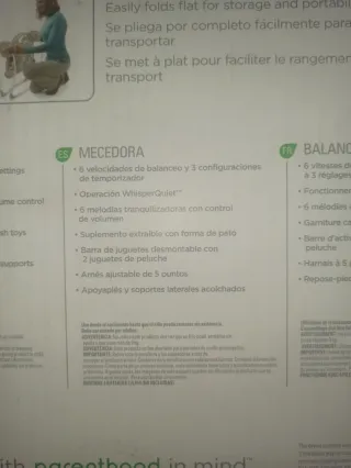 Columpio Mecedora Bebé Pato