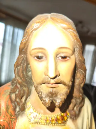 Escultura Sagrado Corazón Jesús 64 cm de alto