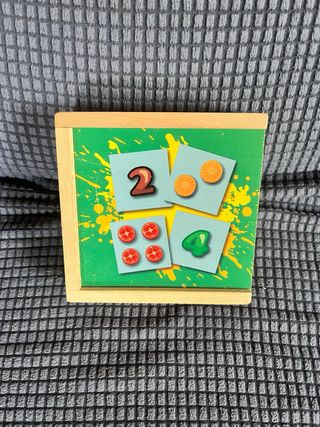 Juego asociación números madera 1-10. Montessori