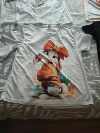 Lote 6 Camisetas Estampadas Talla M