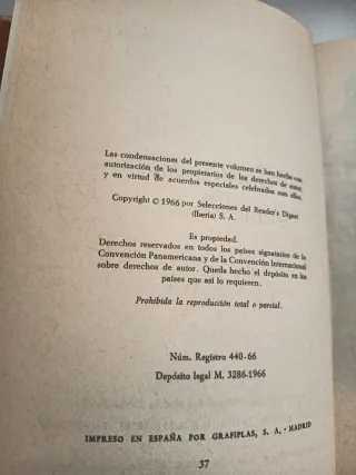 Biblioteca de selecciones Readers Digest 1966