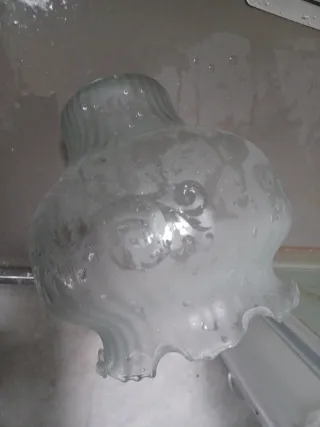 Lámpara de techo cristal antigua
