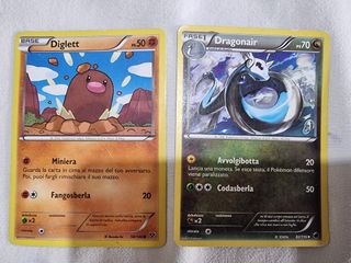 Carte Pokemon Diglett e Dragonair