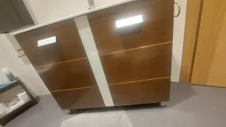 Mueble baño lavabo espejo con luz, fondo 41cm