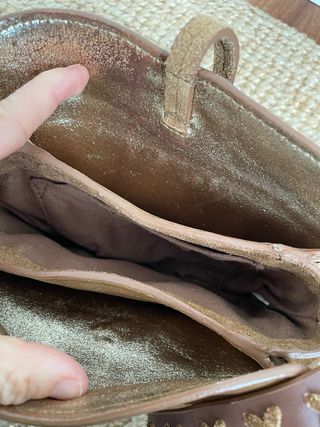 Bolso Boho Flecos Marrón