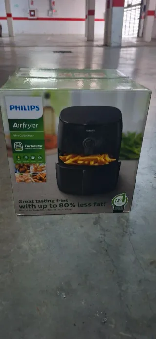 Freidora de aire Philips negra