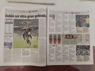 MUNDO DEPORTIVO.MADRID 0-BARCA 2