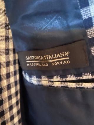 Giacca blazer uomo cotone lino Sartoria Italiana