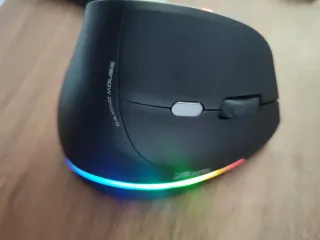 Ratón Gamer Negro con Luces RGB